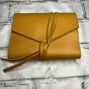 Glass Ladder and Co. Vegan Leather Katherine Tech Organizer Roll Honey Wallet
